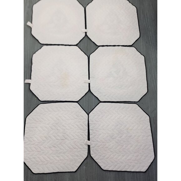 6 Vintage Franco Holiday Christmas Cloth Placemats Ducks Geese Swan Cotton Tree - Picture 6 of 9